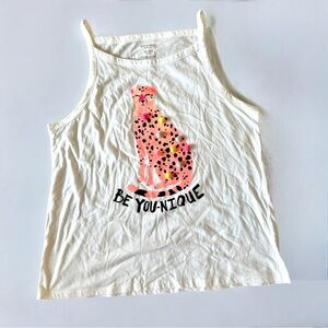 NWOT Be You-Nique Pink Cheetah Graphic Tank Top - 3X